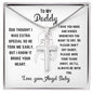 To my daddy from angel baby Two Tone Box Jewelry Giftinum