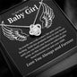 To our Beautiful Baby Girl Love Knot Necklace - No words can 14K White Gold Finish / Two-Toned Box Jewelry Giftinum