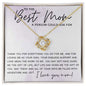 To the Best Mom a Person Could Ask for Necklace 18K Yellow Gold Finish / Two-Toned Box Jewelry Giftinum