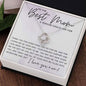 To the Best Mom a Person Could Ask for Necklace 14K White Gold Finish / Two-Toned Box Jewelry Giftinum