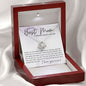 To the Best Mom a Person Could Ask for Necklace 14K White Gold Finish / Luxury Box w/LED Jewelry Giftinum