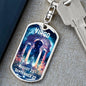 Virgo Keychain Dog Tag with Swivel Keychain (Steel) / No Jewelry Giftinum