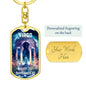 Virgo Keychain Dog Tag with Swivel Keychain (Steel) / No Jewelry Giftinum