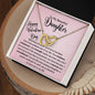 Watching you grow and thrive Valentines Daughter Necklace Polished Stainless Steel & Rose Gold Finish / Standard Box Jewelry Giftinum