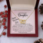 Watching you grow and thrive Valentines Daughter Necklace Polished Stainless Steel & Rose Gold Finish / Standard Box Jewelry Giftinum