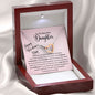 Watching you grow and thrive Valentines Daughter Necklace Polished Stainless Steel & Rose Gold Finish / Standard Box Jewelry Giftinum