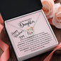 Watching you grow and thrive Valentines Daughter Necklace Polished Stainless Steel & Rose Gold Finish / Standard Box Jewelry Giftinum