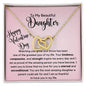 Watching you grow and thrive Valentines Daughter Necklace Polished Stainless Steel & Rose Gold Finish / Standard Box Jewelry Giftinum