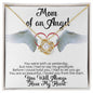 You were with us yesterday - Mama of an Angel Necklace 18K Yellow Gold Finish / Standard Box Jewelry Giftinum