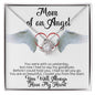 You were with us yesterday - Mama of an Angel Necklace 14K White Gold Finish / Standard Box Jewelry Giftinum
