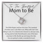 You will make a Wonderful Mom Love knot 14K White Gold Finish / Standard Box Jewelry Giftinum