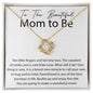 You will make a Wonderful Mom Love knot 18K Yellow Gold Finish / Standard Box Jewelry Giftinum