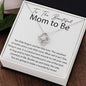 You will make a Wonderful Mom Love knot 14K White Gold Finish / Standard Box Jewelry Giftinum
