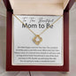You will make a Wonderful Mom Love knot 18K Yellow Gold Finish / Luxury Box w/LED Jewelry Giftinum