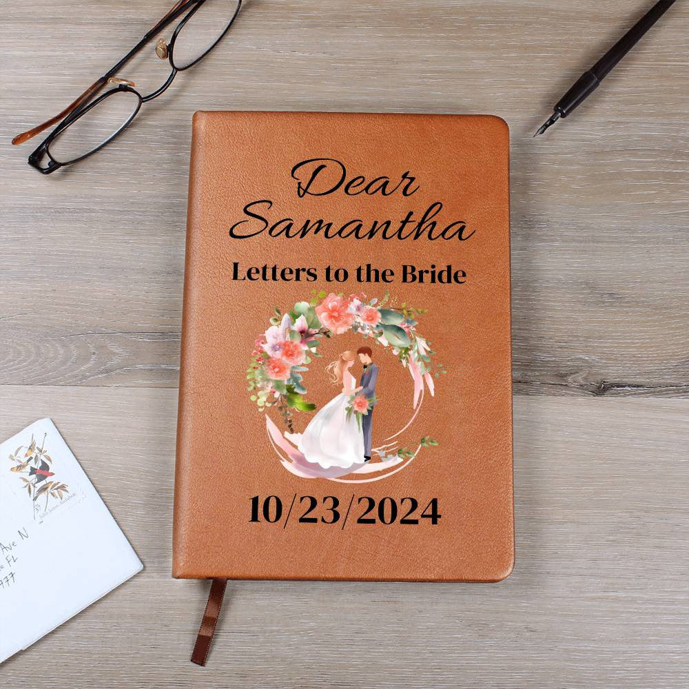 Letters to the Bride scrapbook Vegan Leather Journal