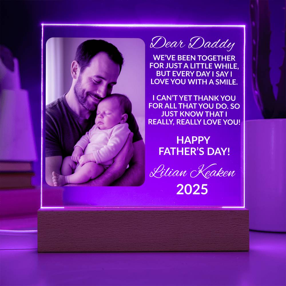 Father’s Day Gift – Custom Photo Acrylic Plaque