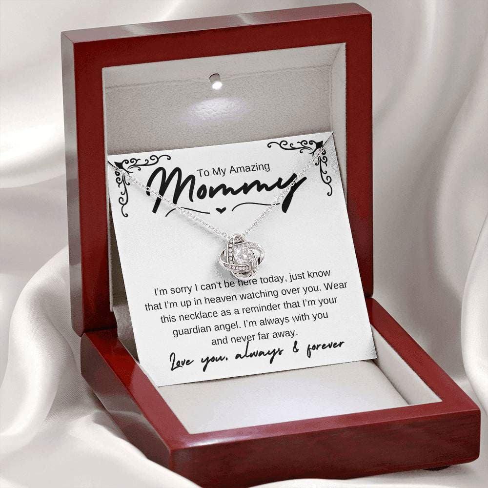 Amazing Mom - from your guardian angel 14K White Gold Finish / Luxury Box Jewelry Giftinum