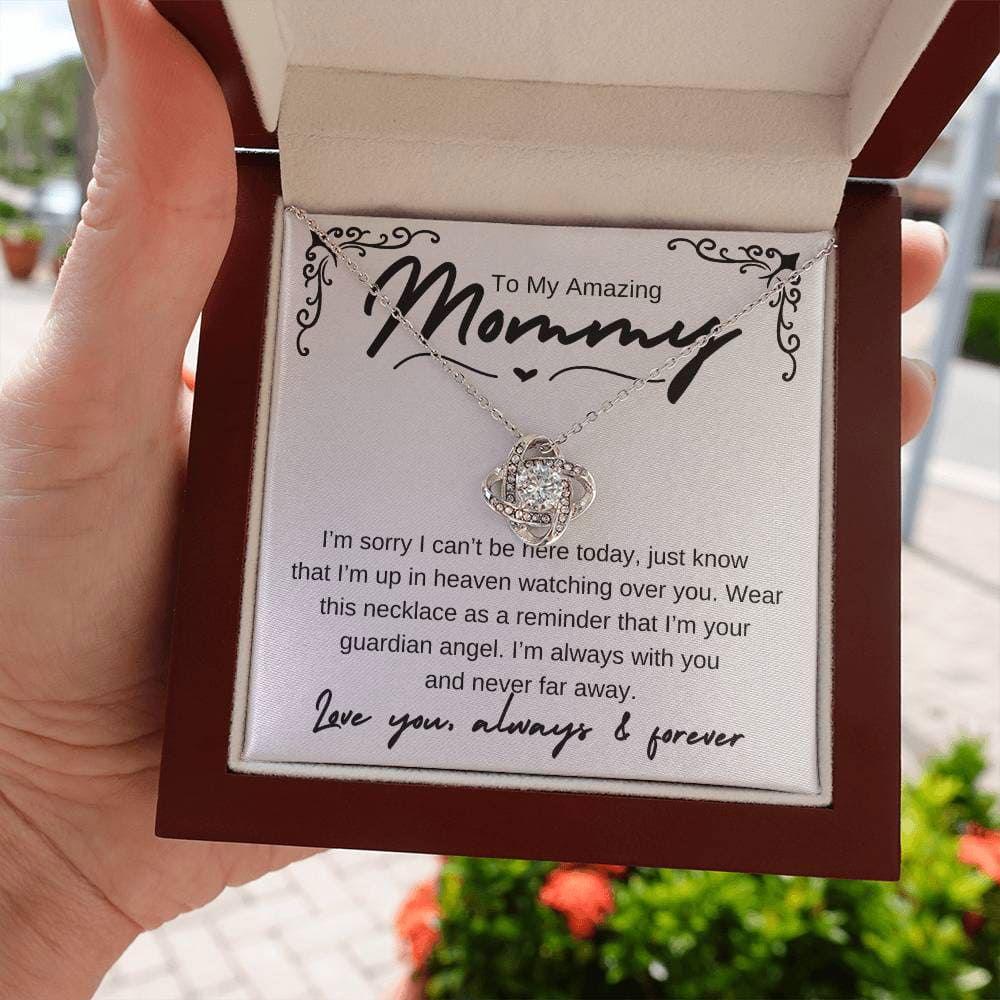 Amazing Mom - from your guardian angel 14K White Gold Finish / Luxury Box Jewelry Giftinum