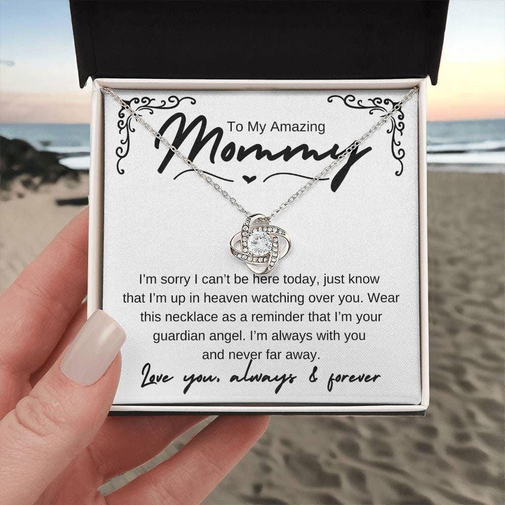 Amazing Mom - from your guardian angel 14K White Gold Finish / Standard Box Jewelry Giftinum