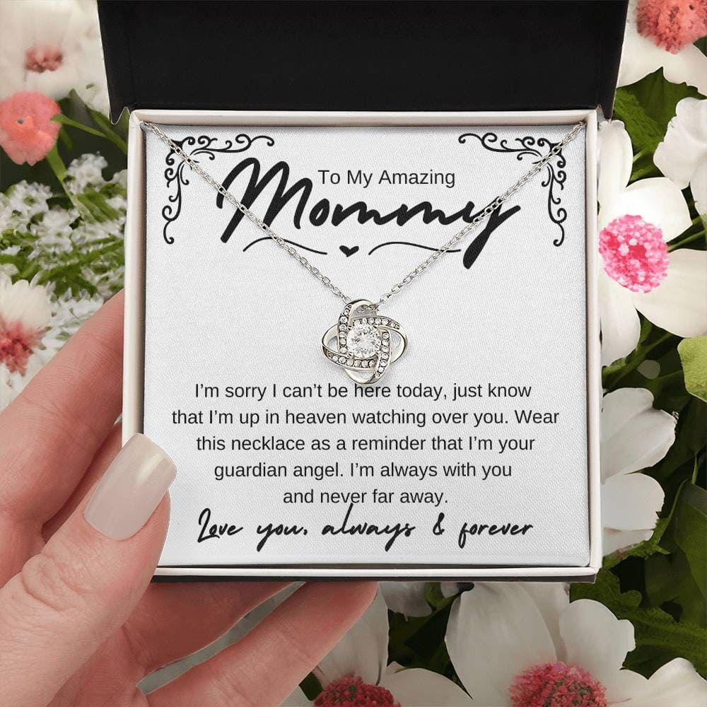 Amazing Mom - from your guardian angel 14K White Gold Finish / Luxury Box Jewelry Giftinum