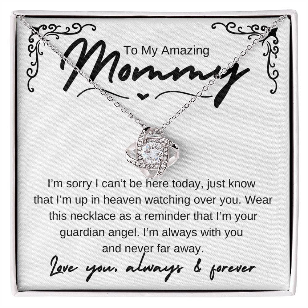 Amazing Mom - from your guardian angel 14K White Gold Finish / Luxury Box Jewelry Giftinum