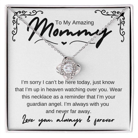 Amazing Mom - from your guardian angel 14K White Gold Finish / Luxury Box Jewelry Giftinum