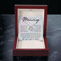 Amazing Mommy - Message from Angel Baby 14K White Gold Finish / Luxury Box w/LED Jewelry Giftinum