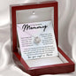 Amazing Mommy - Message from Angel Baby 14K White Gold Finish / Luxury Box w/LED Jewelry Giftinum
