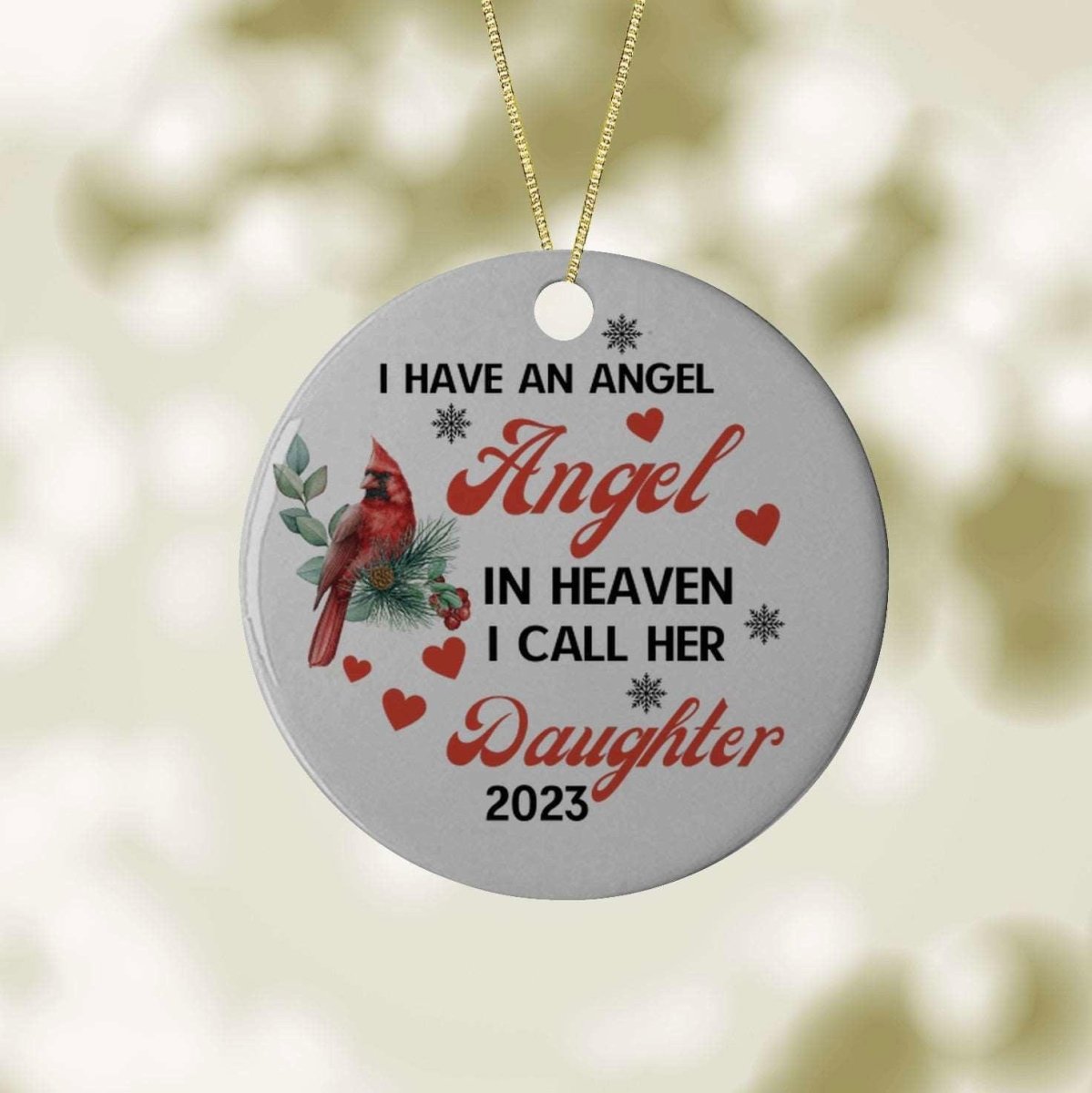 Angel in Heaven I call her Daughter Ornament Default Title Ornaments and Accents Giftinum