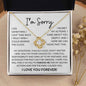 Apology Gift For Her Necklace - I regret my actions 18K Yellow Gold Finish / Standard Box Jewelry Giftinum