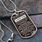 As you grow older | Son Necklace Military Chain (Silver) / No Jewelry Giftinum