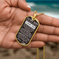 As you grow older | Son Necklace Military Chain (Silver) / No Jewelry Giftinum