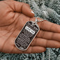 As you grow older | Son Necklace Military Chain (Silver) / No Jewelry Giftinum