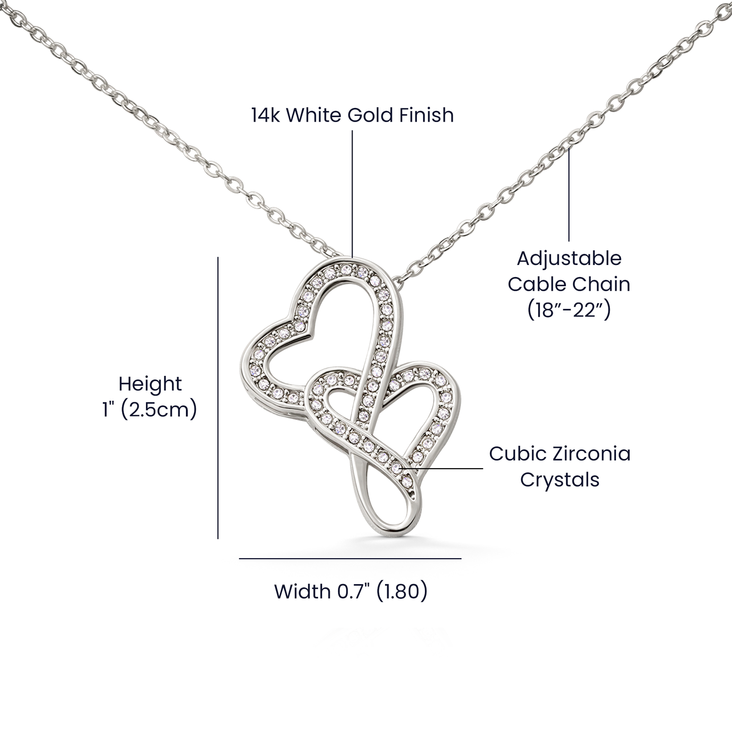 To My Mom Heart to Heart Necklace - You are the Best Mother