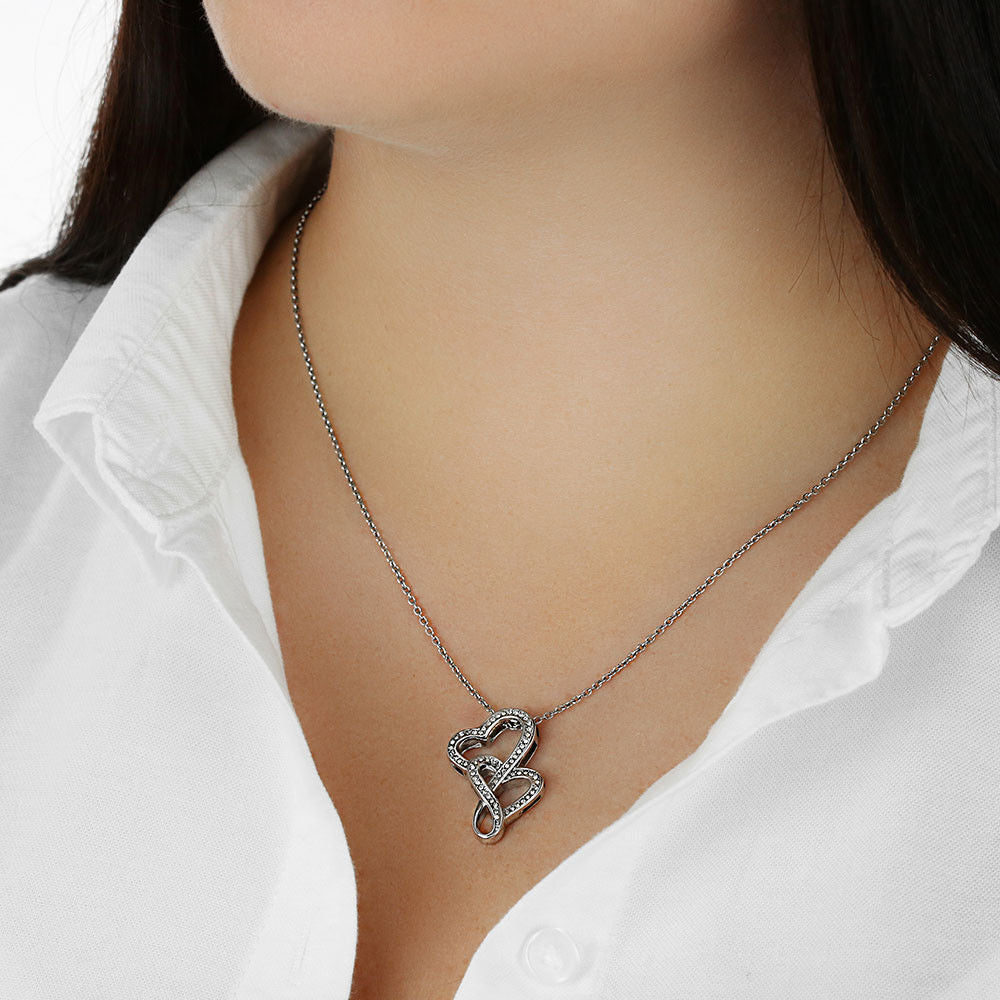 To My Mom Heart to Heart Necklace - You are the Best Mother