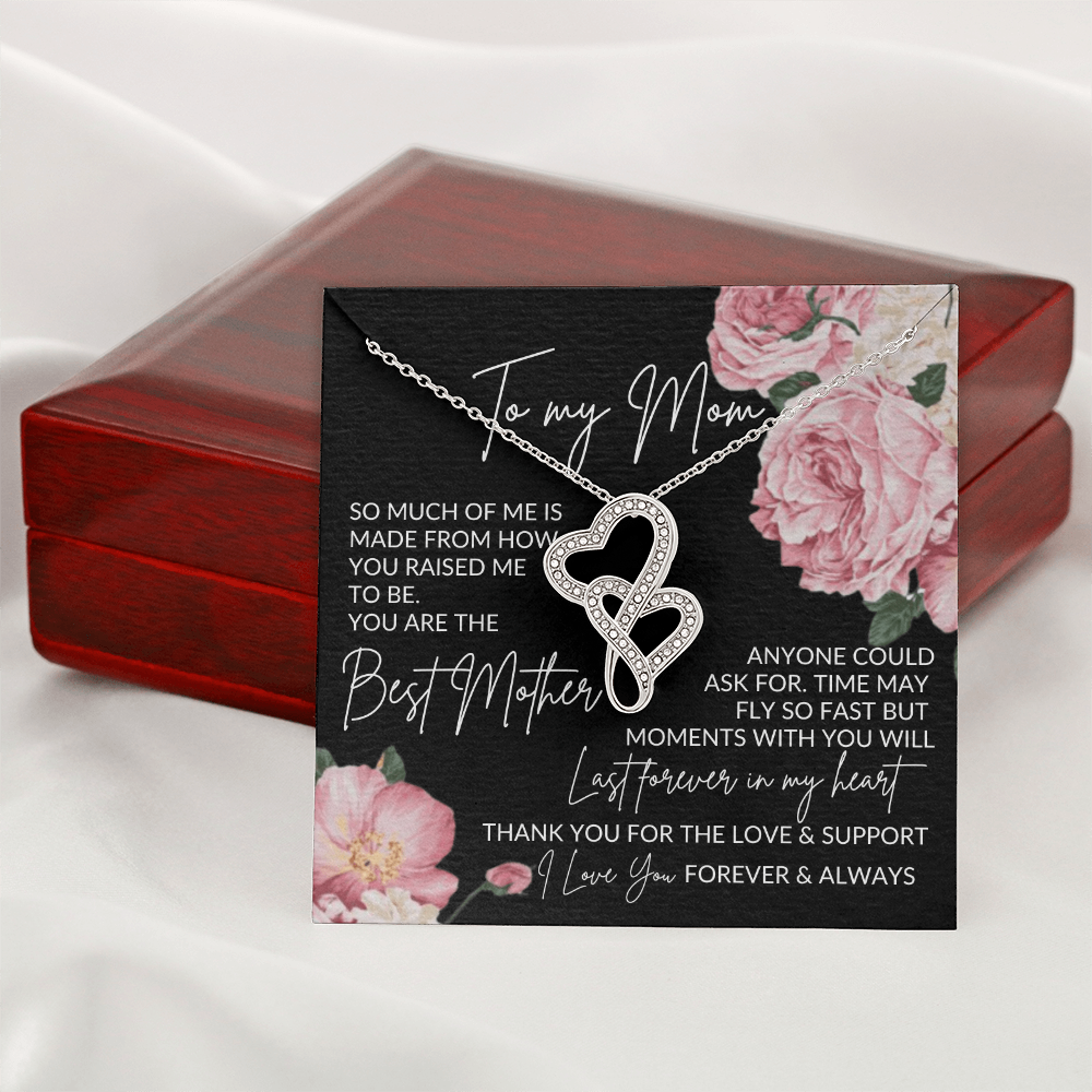 To My Mom Heart to Heart Necklace - You are the Best Mother