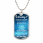 You Are My Daddy From Baby Angel Dog Tag Necklace Military Chain (Silver) / No Jewelry Giftinum