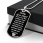 Daddy of an Angel Dog Tag Necklace - Think of me Military Chain (Silver) / No Jewelry Giftinum
