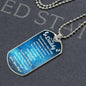 You Are My Daddy From Baby Angel Dog Tag Necklace Military Chain (Silver) / No Jewelry Giftinum