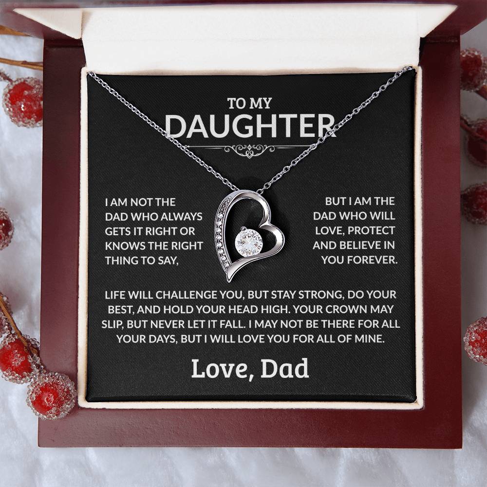 To My Daughter Necklace - I Am Not The Dad