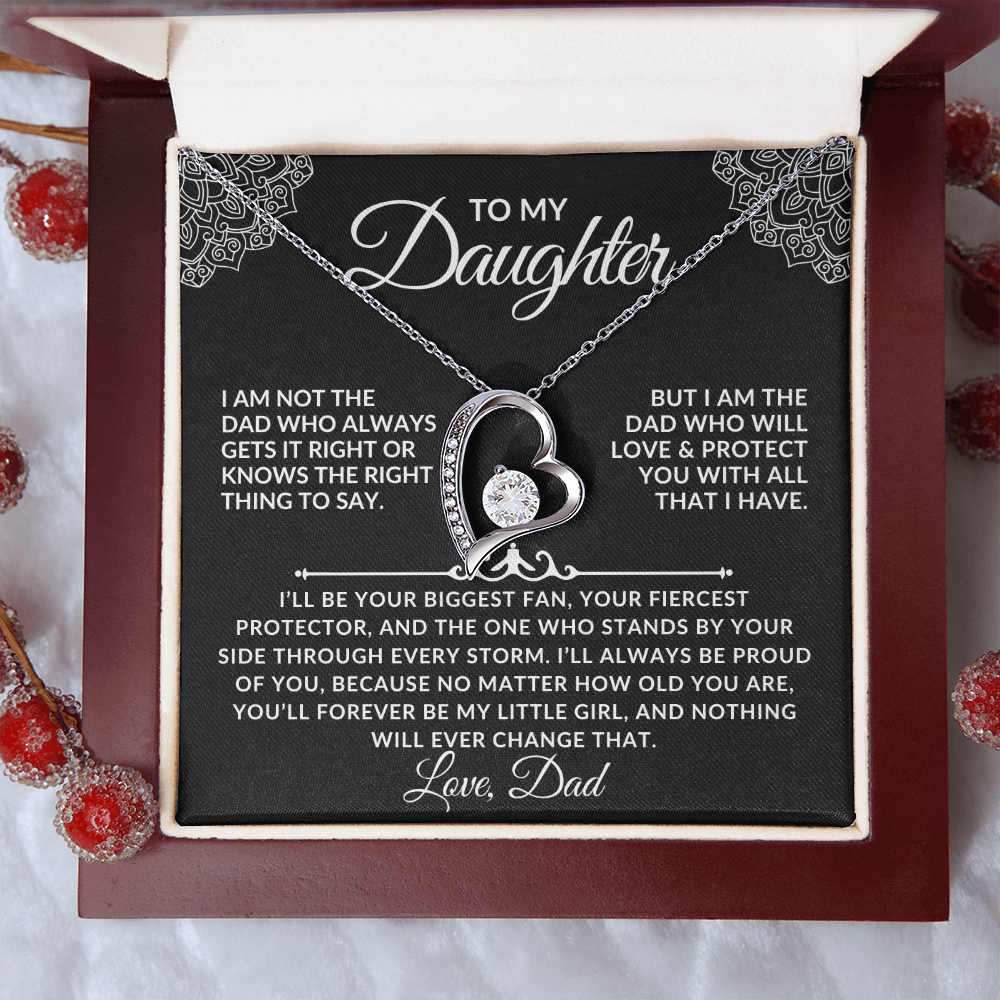 To My Daughter - A Forever Necklace from Dad (w)