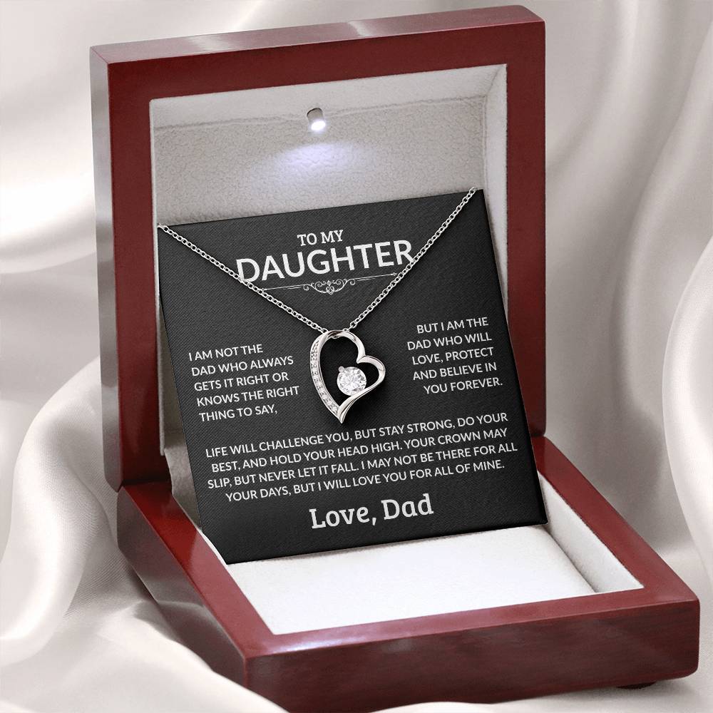 To My Daughter Necklace - I Am Not The Dad