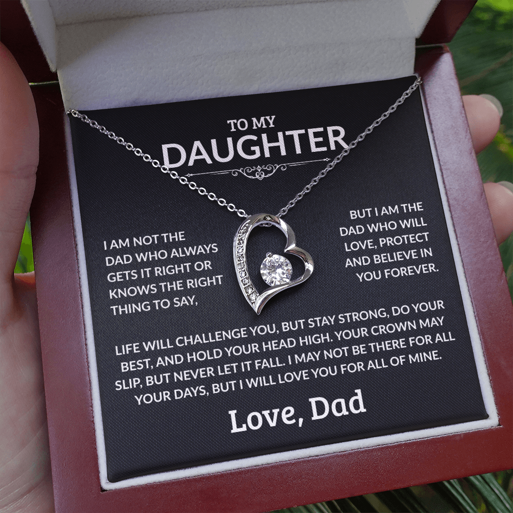 To My Daughter Necklace - I Am Not The Dad