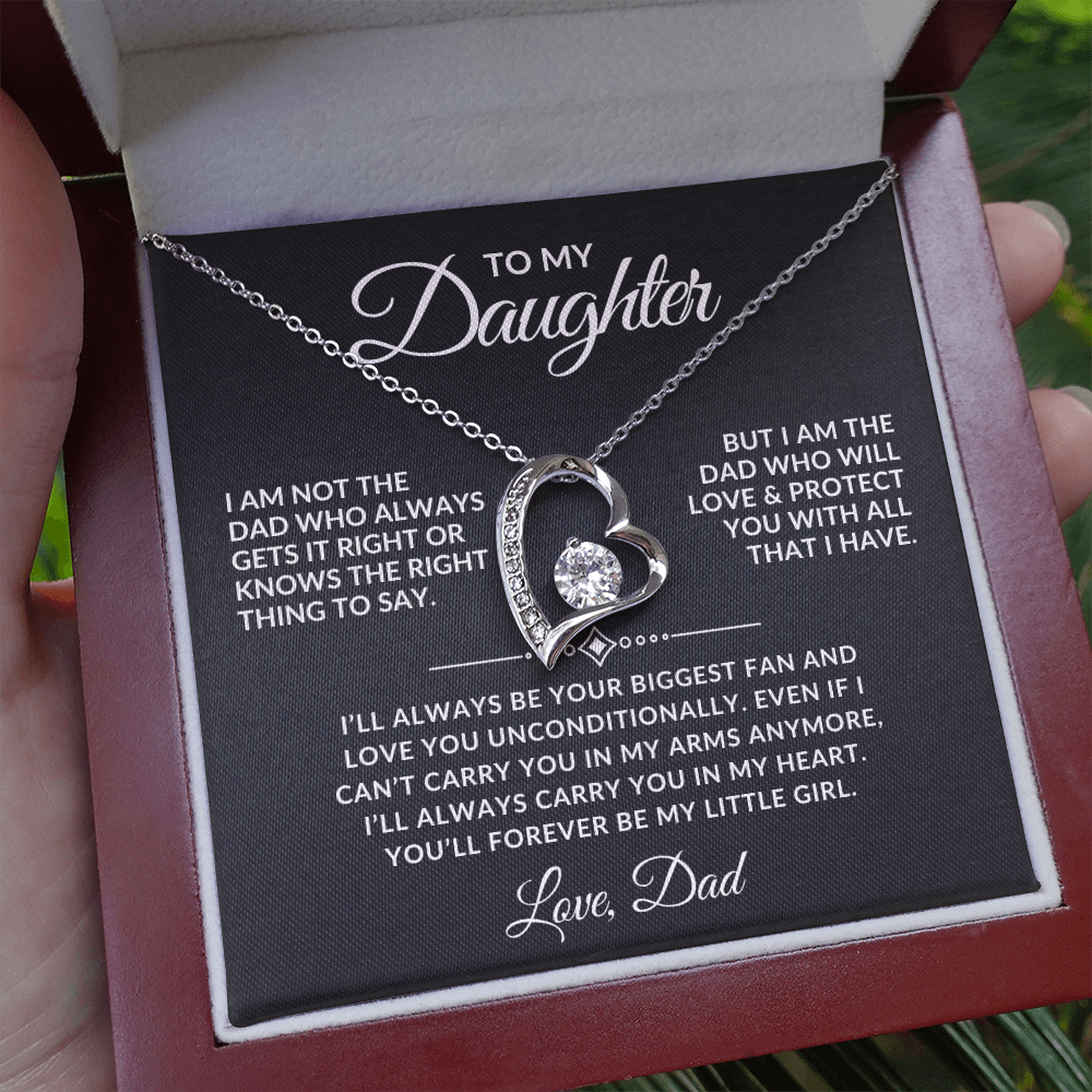 Forever My Little Girl - Daughter Necklace Gift Set