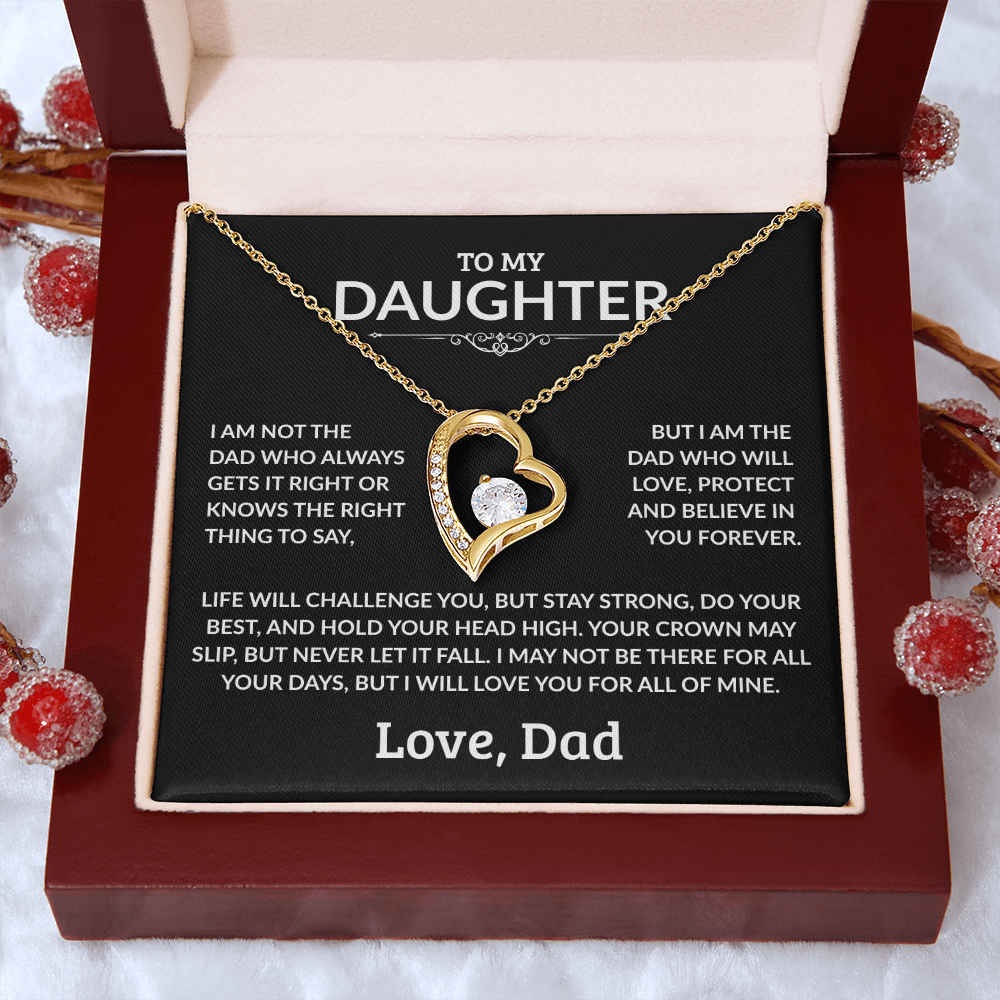 To My Daughter Necklace - I Am Not The Dad