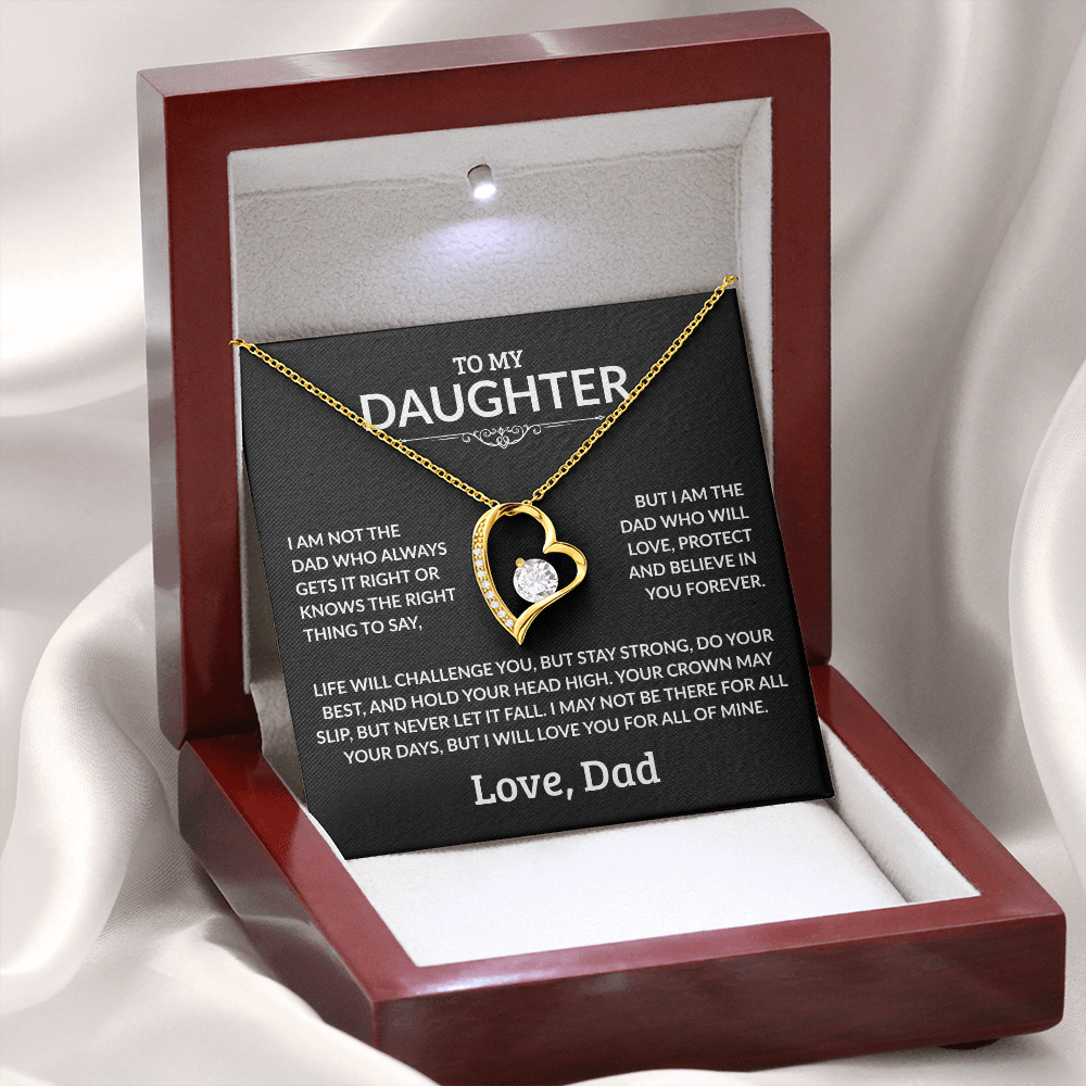 To My Daughter Necklace - I Am Not The Dad