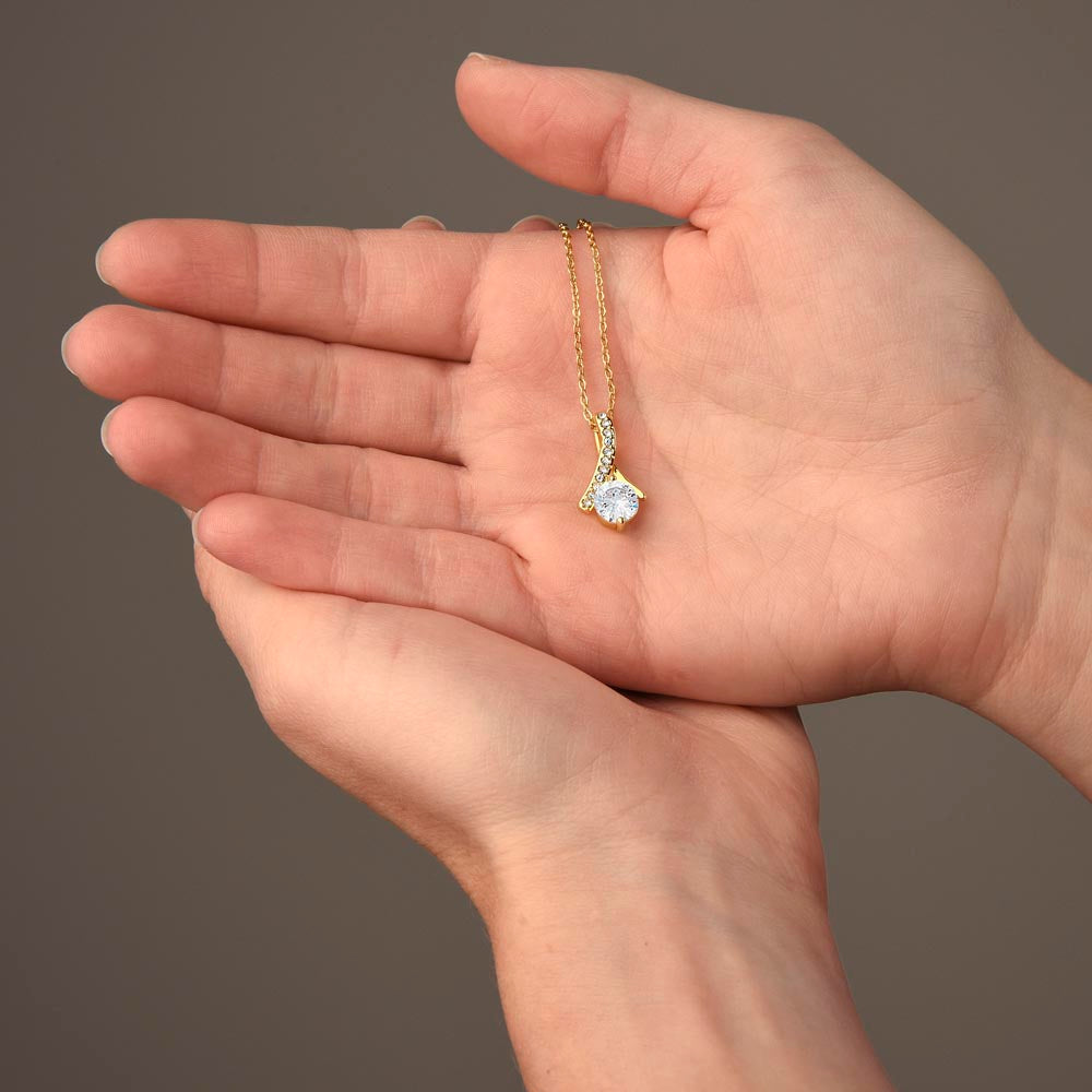 To My Daughter Necklace - "Never Forget That I Love You"