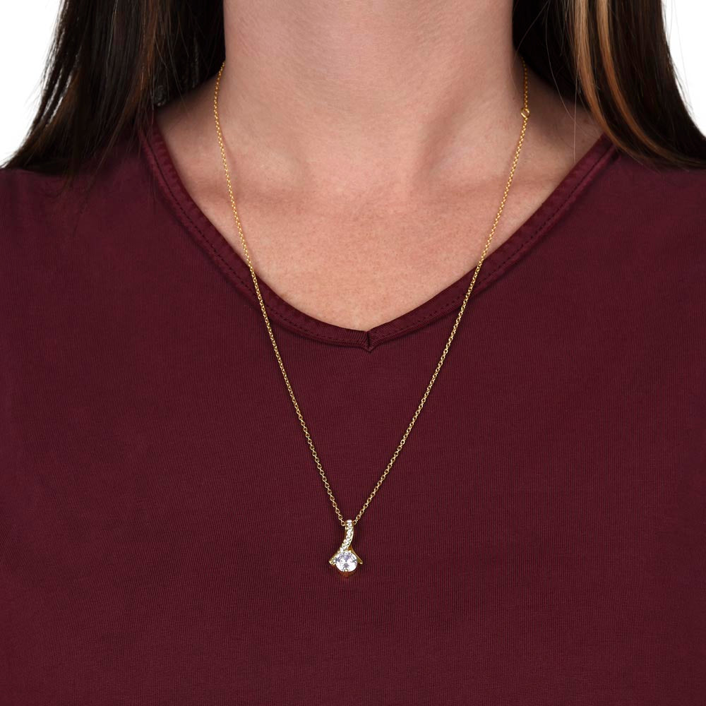 To My Daughter Necklace - "Never Forget That I Love You"