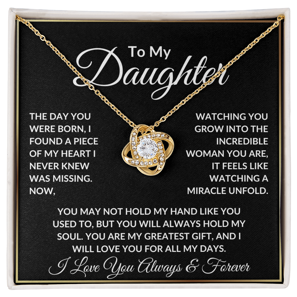 Daughter Necklace - "The Day You Were Born"