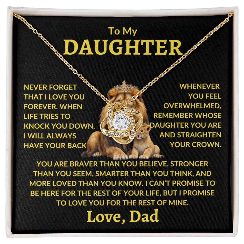 Daughter Necklace - "Never Forget"
